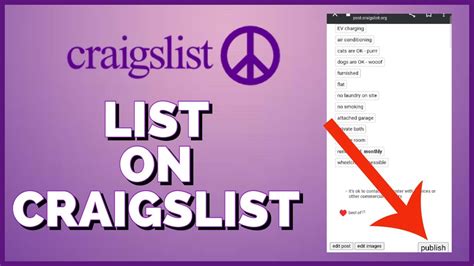 How to list on craigslist. Things To Know About How to list on craigslist. 